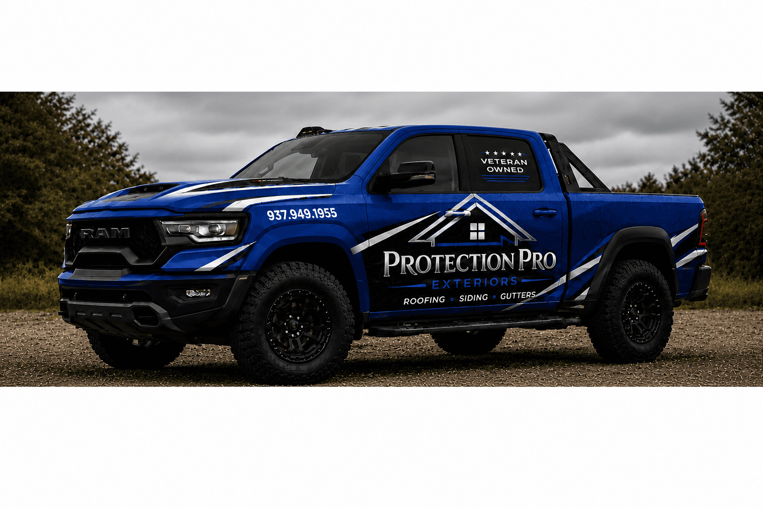 Protection Pro Exteriors branded company truck